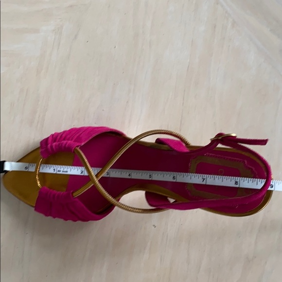 Christian DIOR- pink suede Slingback Heel Sandal - Picture 9 of 9